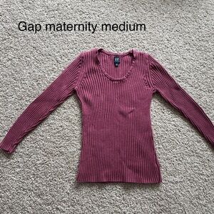 GAP Maternity Ribbed Sweater - Mauve
